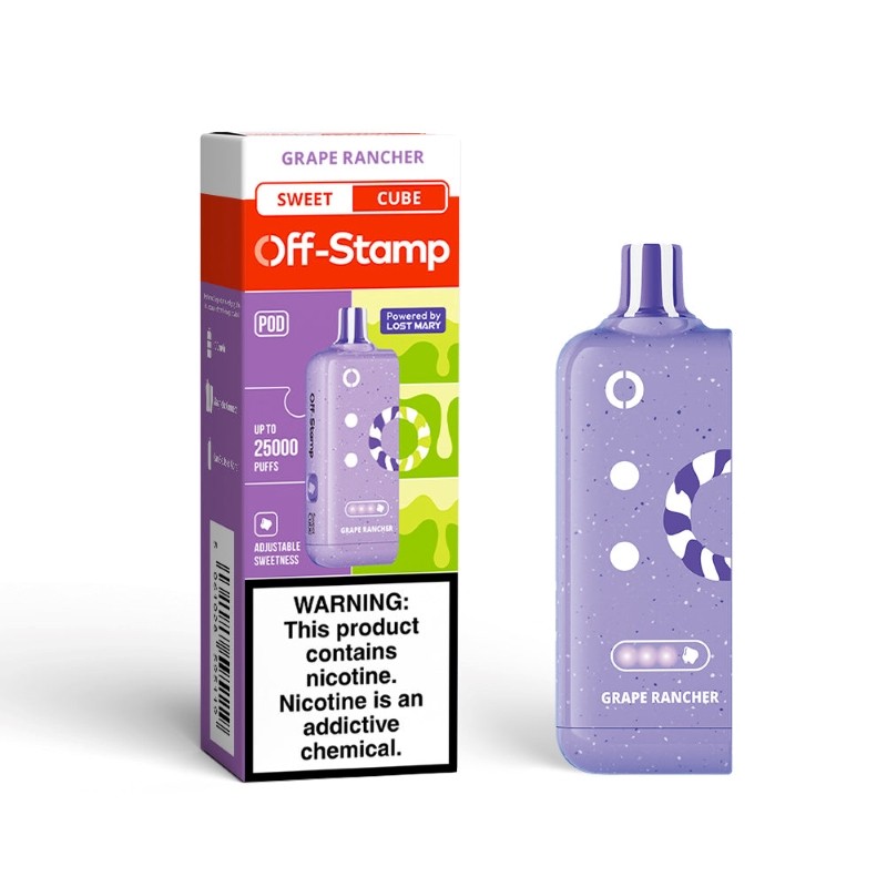 Grape Rancher Off Stamp Sweet Cube Pod 25K - Vape.LLC