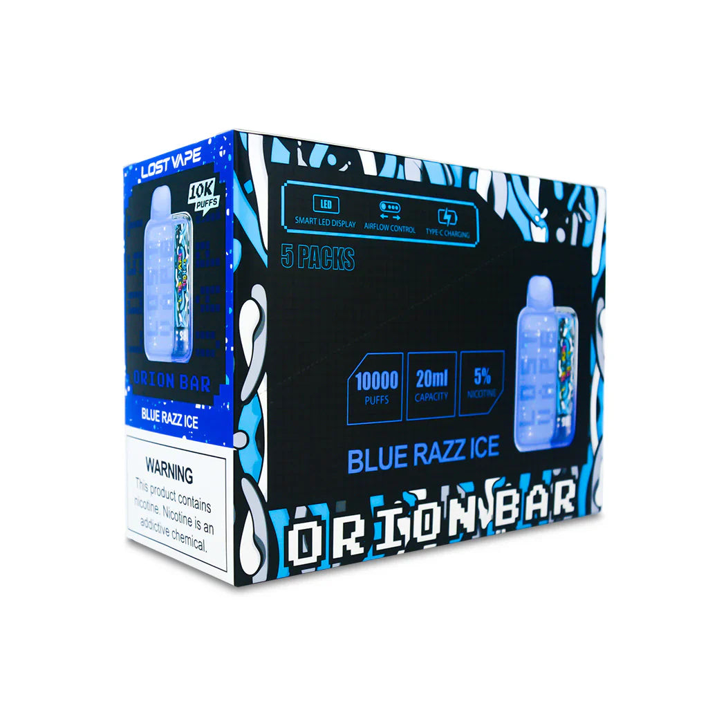 Blue Razz Ice Lost Vape Orion Bar 10000 - Vape.LLC