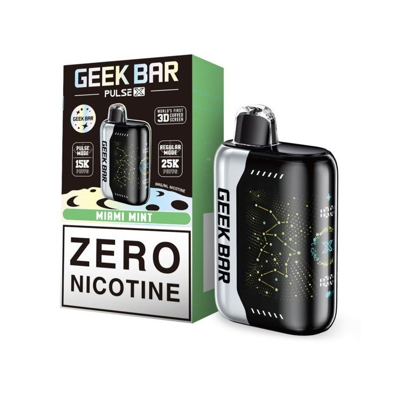Miami Mint (Zero Nicotine) Geek Bar Pulse X 25000 - Vape.LLC