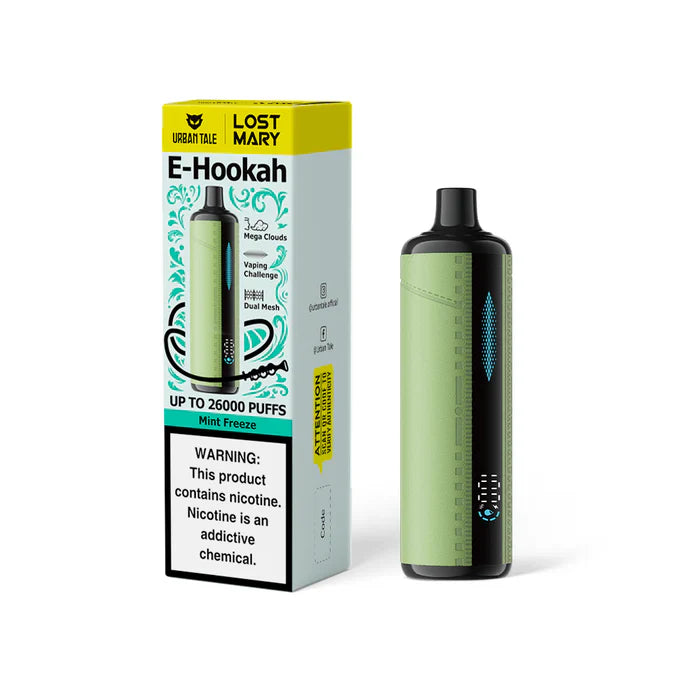 Mint Freeze Urban Tale x Lost Mary E-Hookah 26000 - Vape.LLC