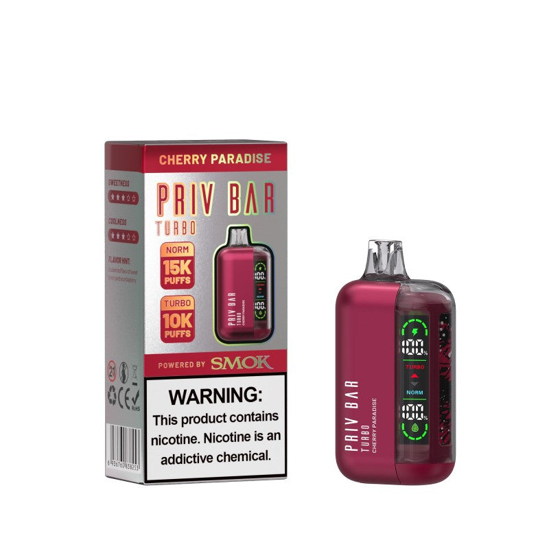 Cherry Paradise Priv Bar Turbo 15000 - Vape.LLC