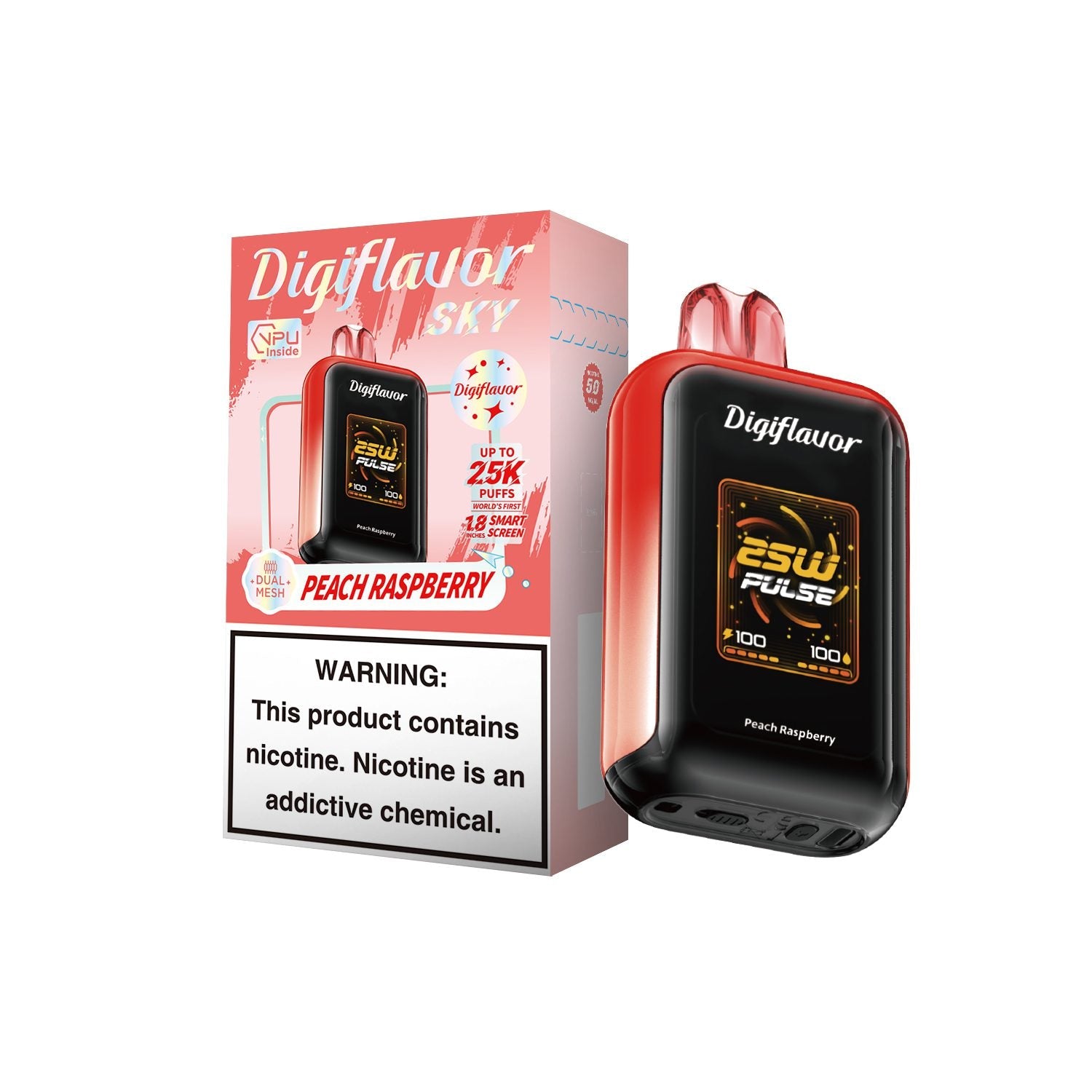 Peach Raspberry Digiflavor SKY 25K - Vape.LLC