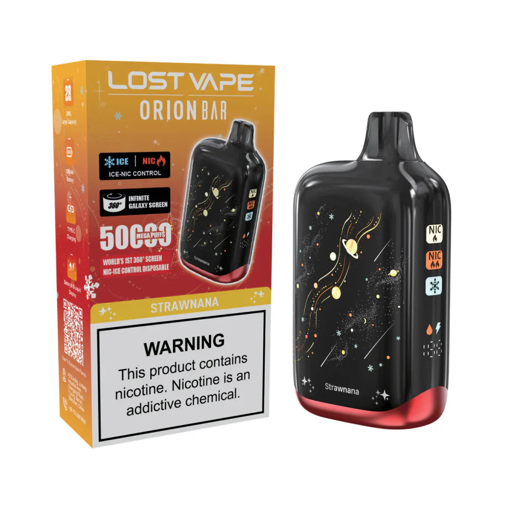 Strawnana Lost Vape Orion Bar 50K Nic & Ice - Vape.LLC