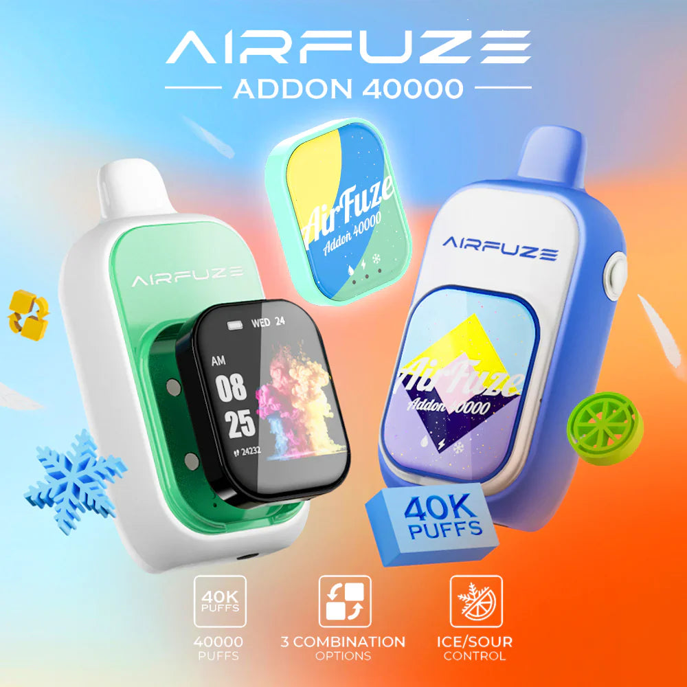 Blueberry Oat Donut (Ice Control) AirFuze Addon 40K (W/ Art Patch) - Vape.LLC