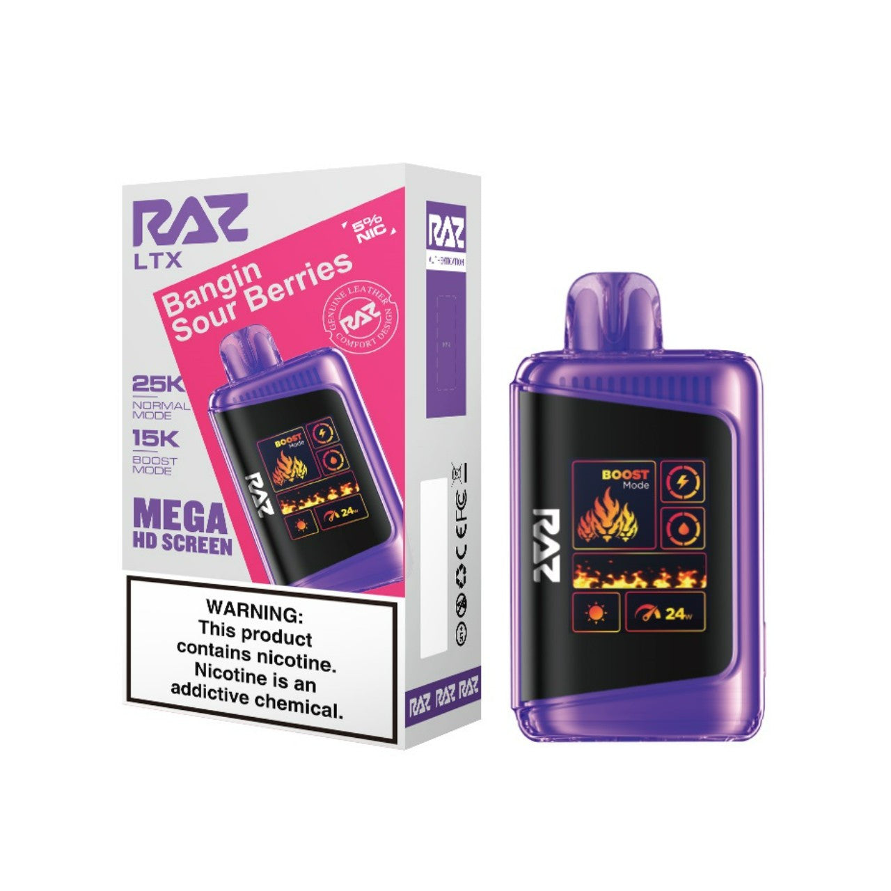 Bangin Sour Berries Raz LTX 25K - Vape.LLC