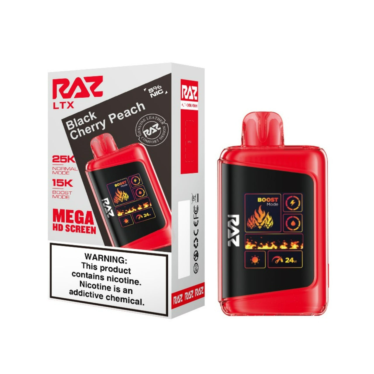 Black Cherry Peach Raz LTX 25K - Vape.LLC