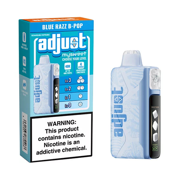 Blue Razz B-pop Adjust MySweet 40K - Vape.LLC