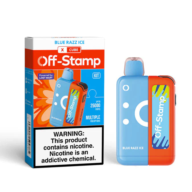 Blue Razz Ice Off Stamp X Cube 25K Kit - Vape.LLC
