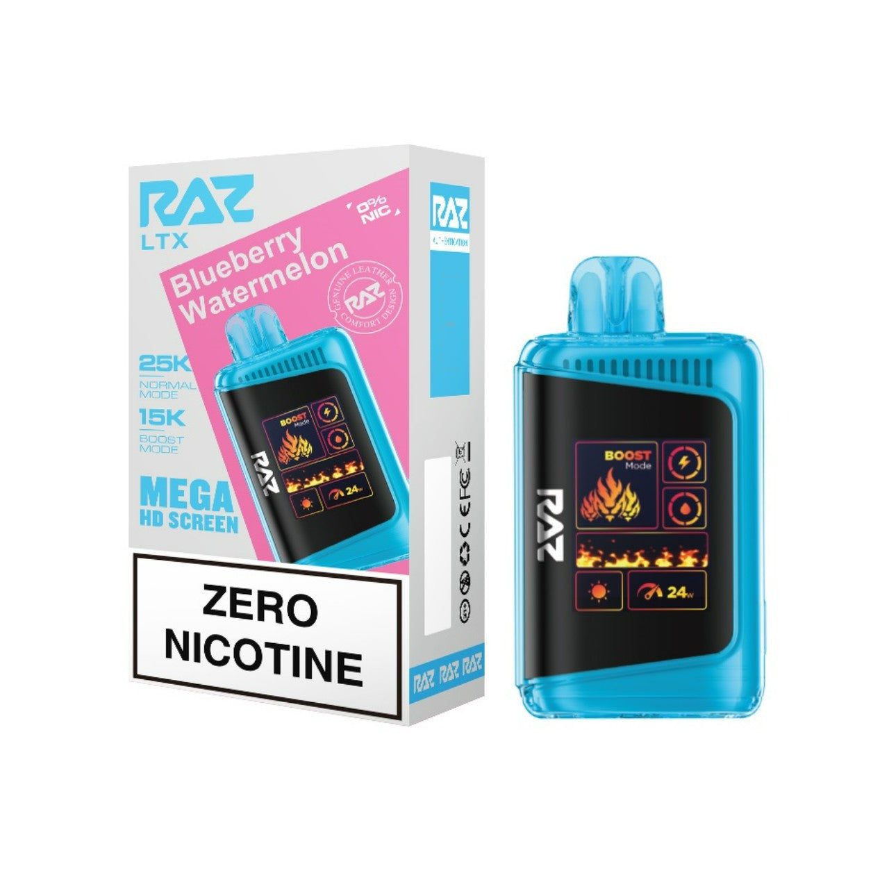 Blueberry Watermelon (Zero Nicotine) Raz LTX 25K - Vape.LLC