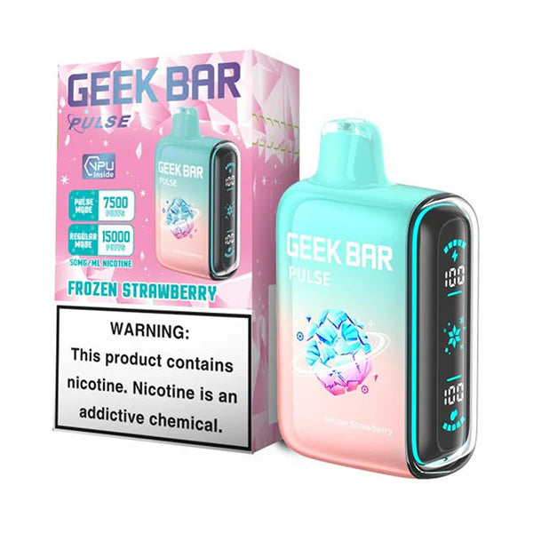 Frozen Strawberry Geek Bar Pulse 15000 - Vape.LLC