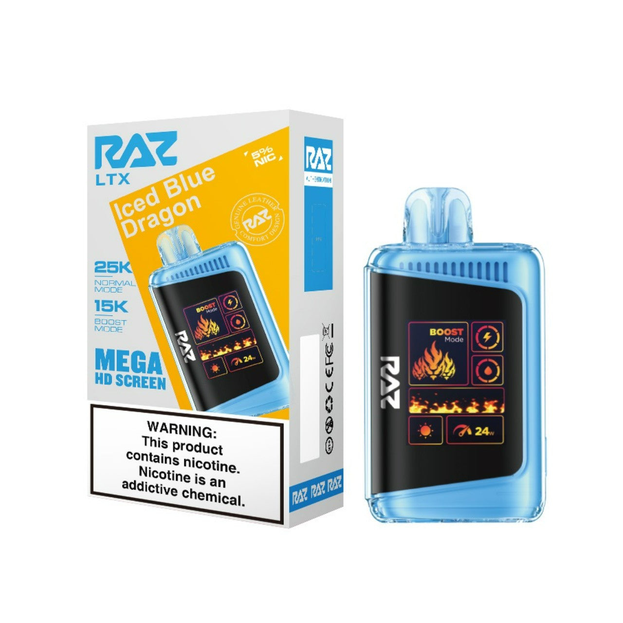 Iced Blue Dragon Raz LTX 25K - Vape.LLC