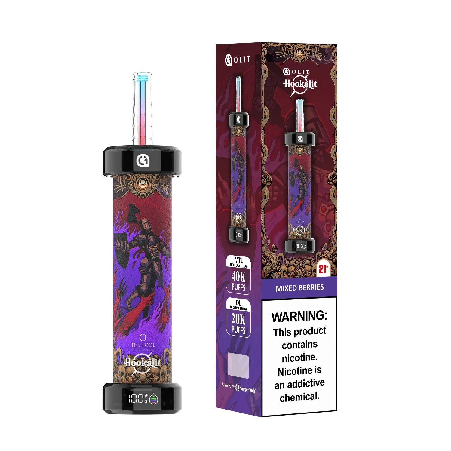 Mixed Berries (The Fool) Olit Hookalit 40K - Vape.LLC
