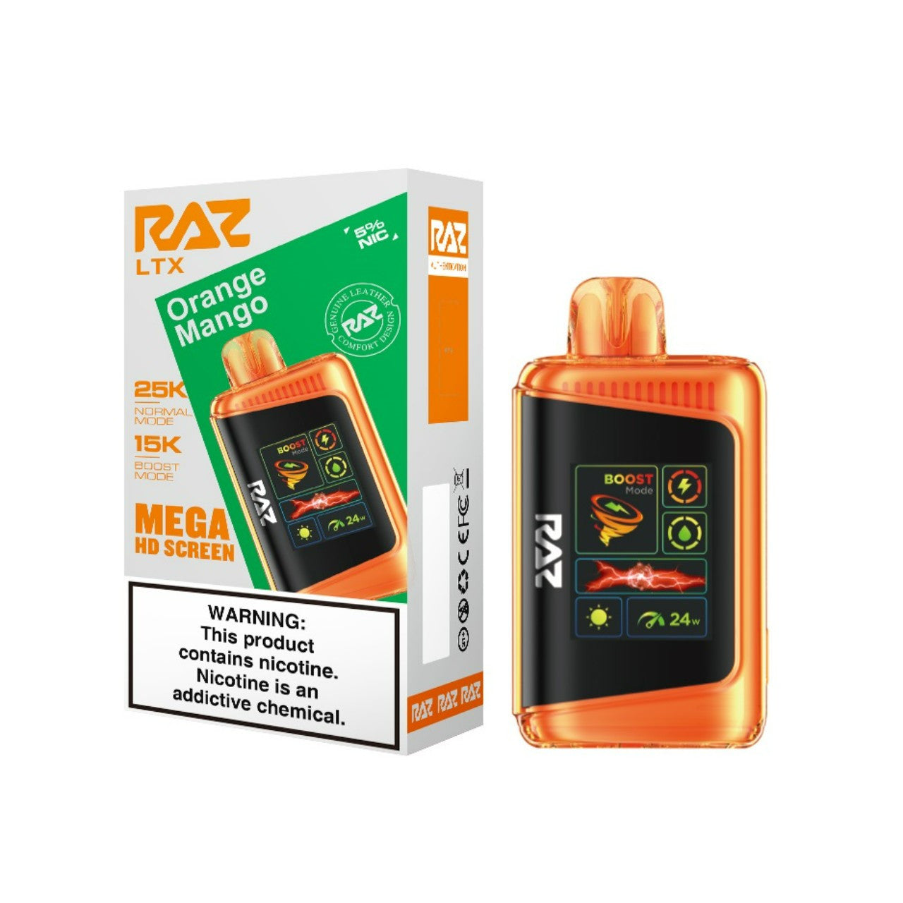 Orange Mango Raz LTX 25K - Vape.LLC