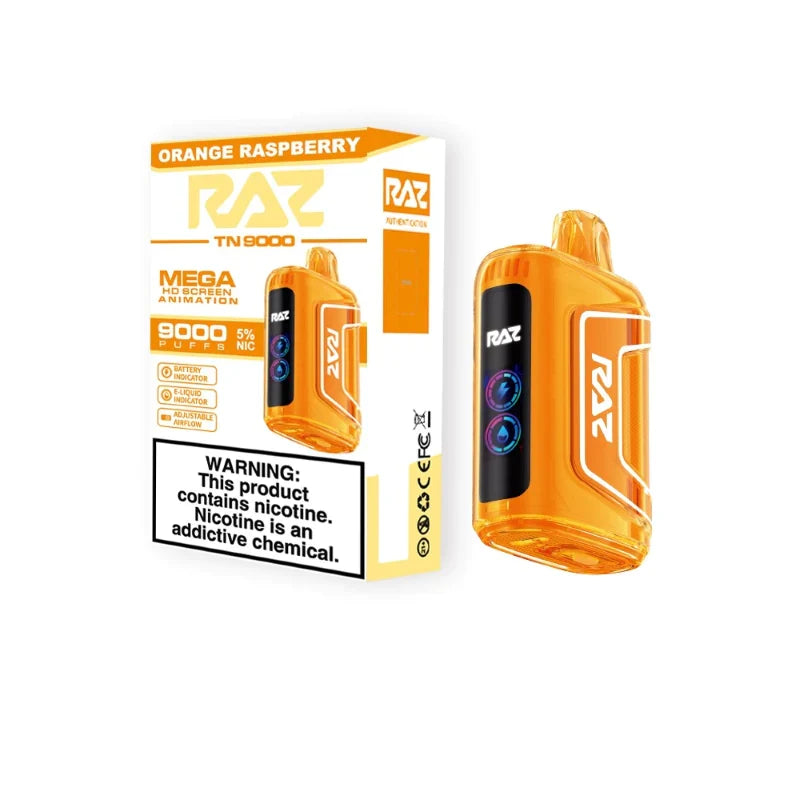 Orange Raspberry Raz TN9000 - Vape.LLC