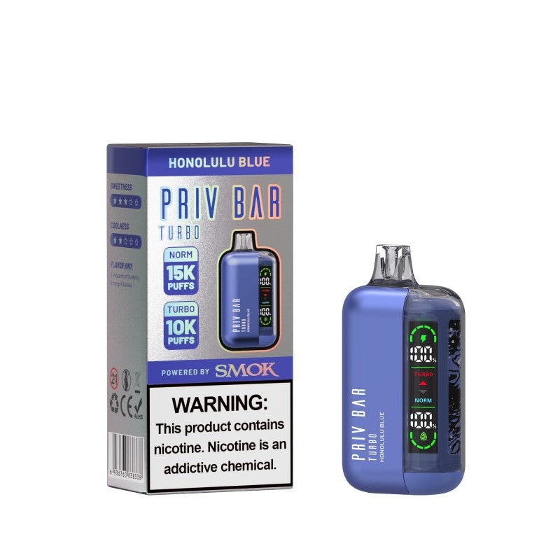 Honolulu Blue Priv Bar Turbo 15000 - Vape.LLC