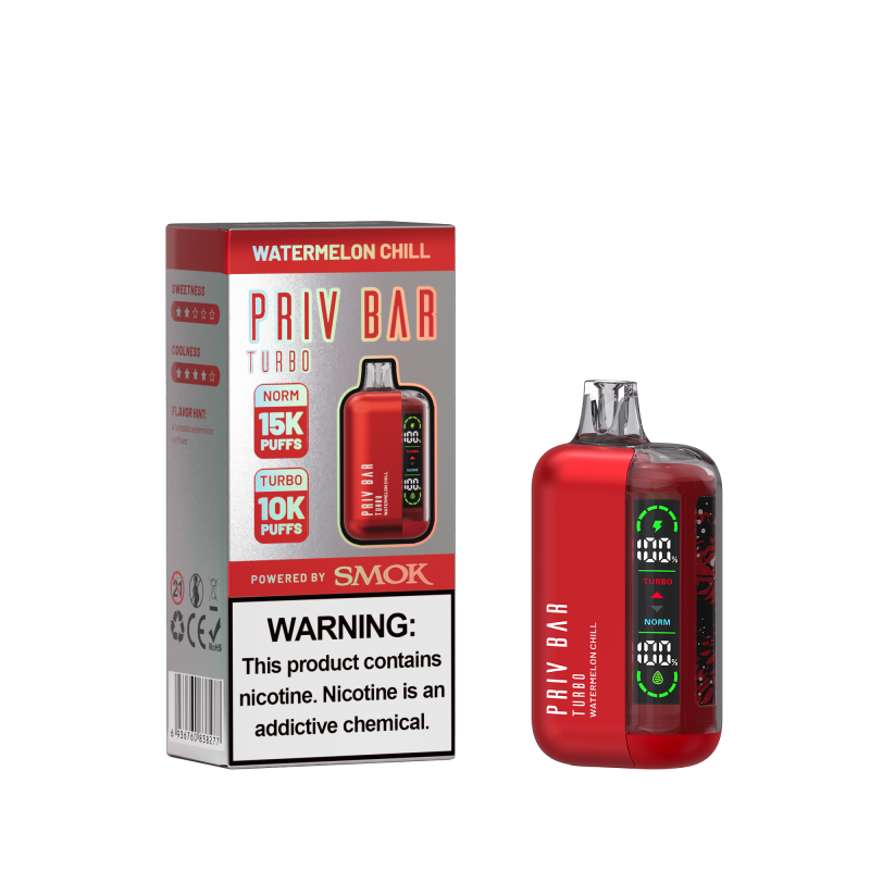 Watermelon Chill Priv Bar Turbo 15000 - Vape.LLC