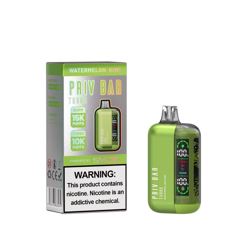 Watermelon Kiwi Priv Bar Turbo 15000 - Vape.LLC