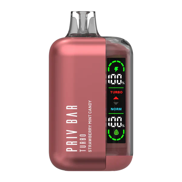 Strawberry Mint Candy Priv Bar Turbo 15000 - Vape.LLC