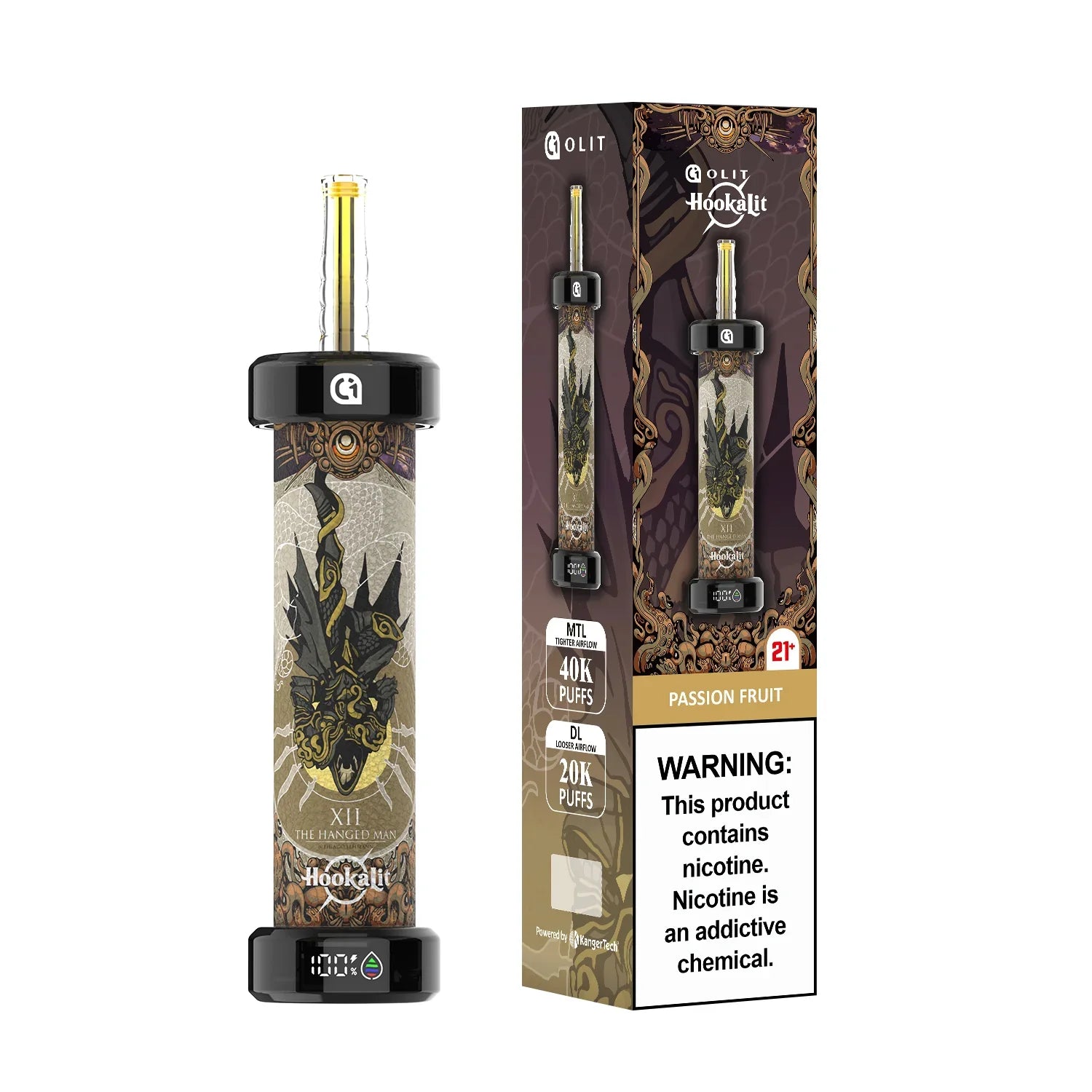 Passion Fruit (The Hanged Man) Olit Hookalit 40K - Vape.LLC