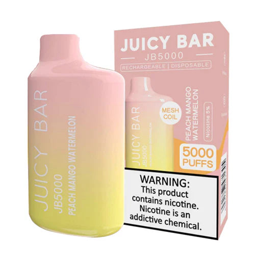 Peach Mango Watermelon Juicy Bar JB5000 - Vape.LLC
