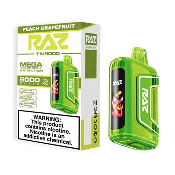 Peach Grapefruit Raz TN9000 - Vape.LLC