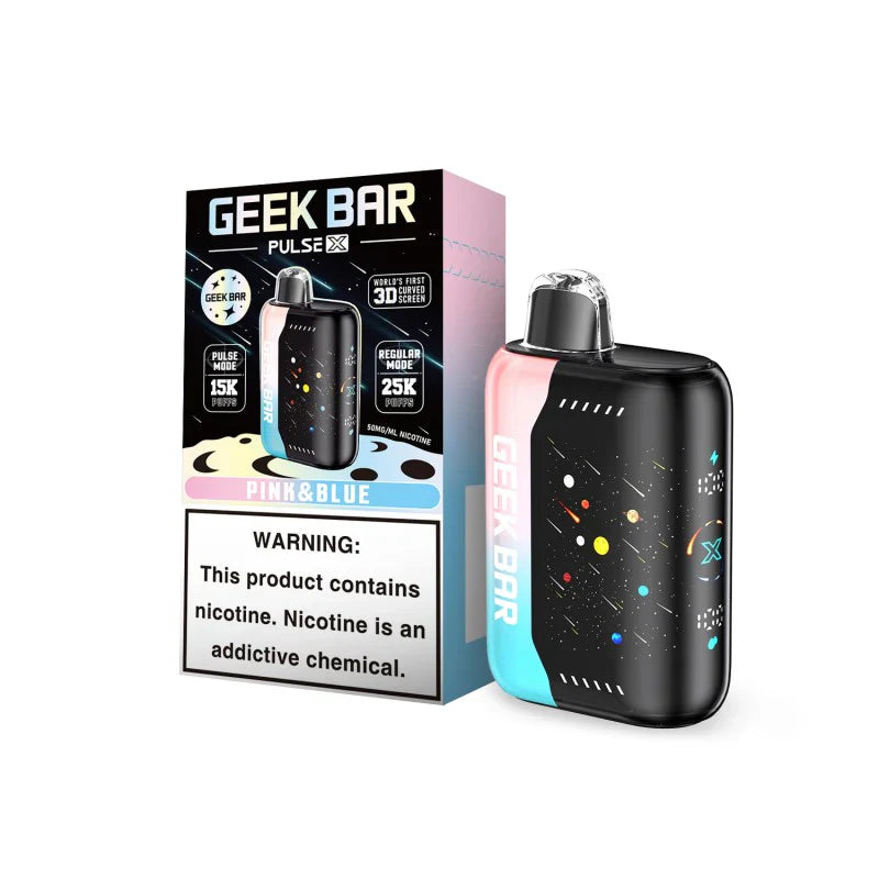 Pink & Blue Geek Bar Pulse X 25000 - Vape.LLC