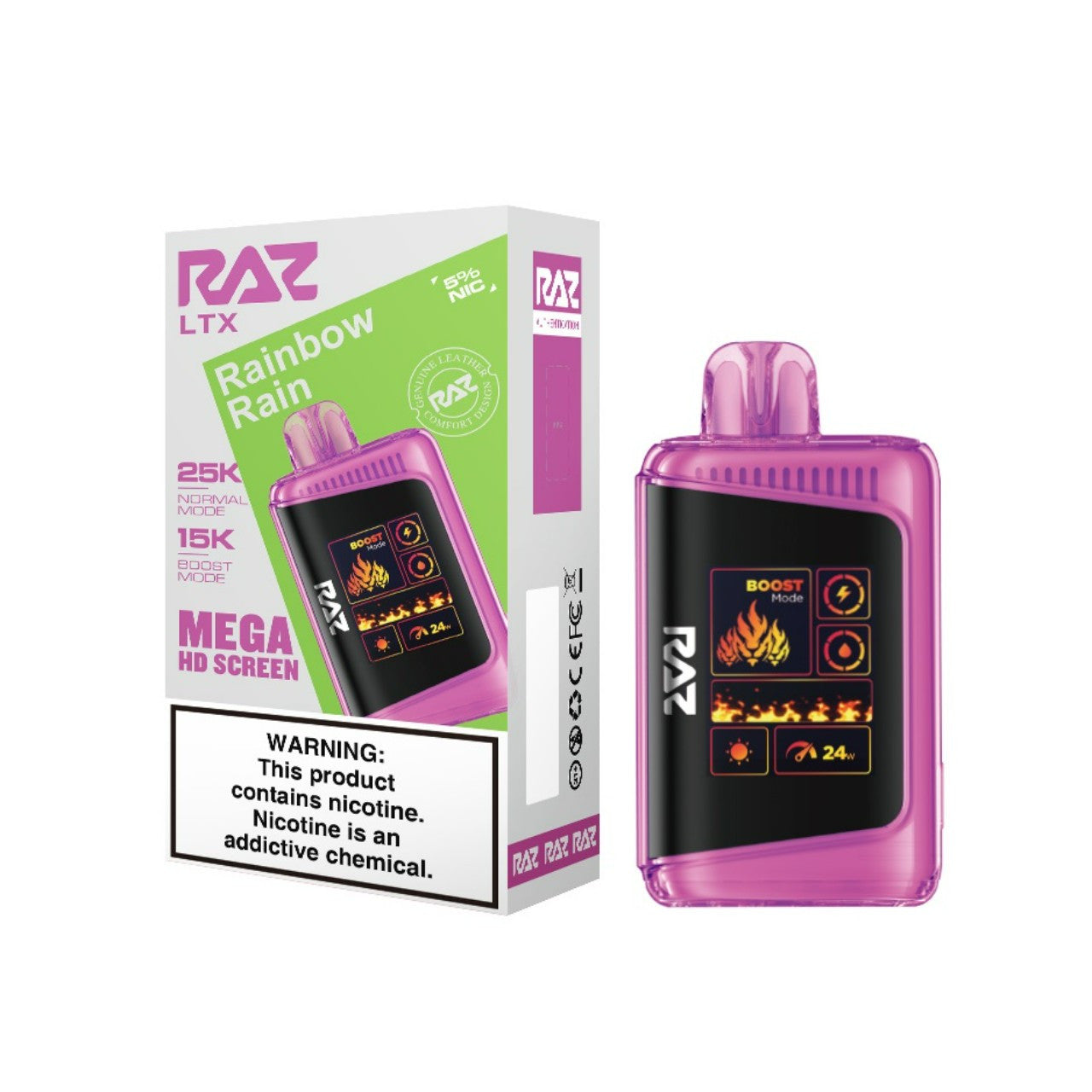 Rainbow Rain (Rainbow Jelly) Raz LTX 25K - Vape.LLC