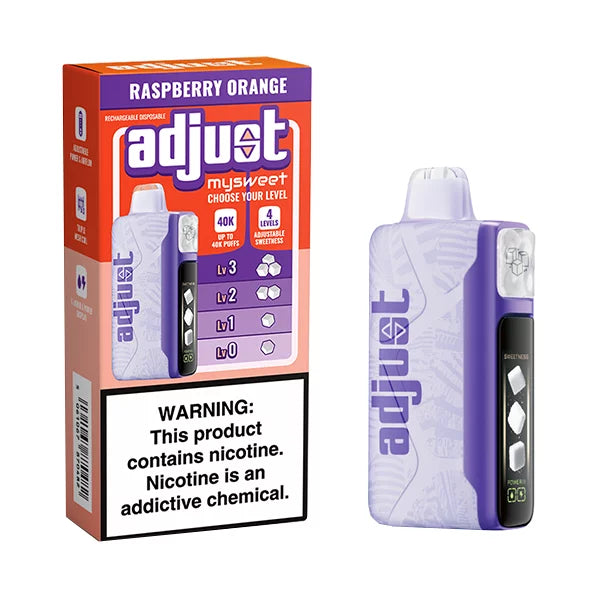 Raspberry Orange Adjust MySweet 40K - Vape.LLC