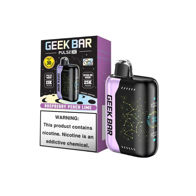 Raspberry Peach Lime Geek Bar Pulse X 25000 - Vape.LLC