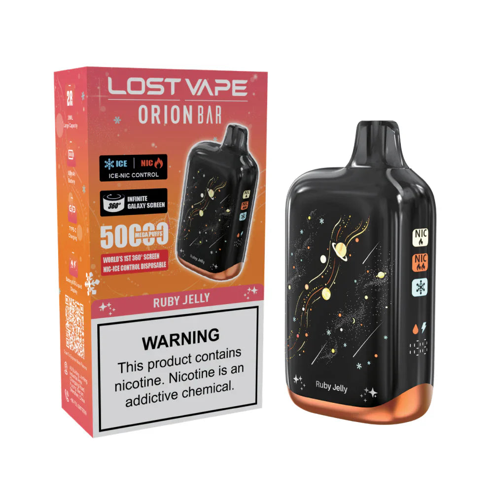 Ruby Jelly Lost Vape Orion Bar 50K Nic & Ice - Vape.LLC