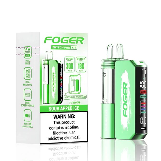 Sour Apple Ice Foger Switch Pro 30K Kit - Vape.LLC
