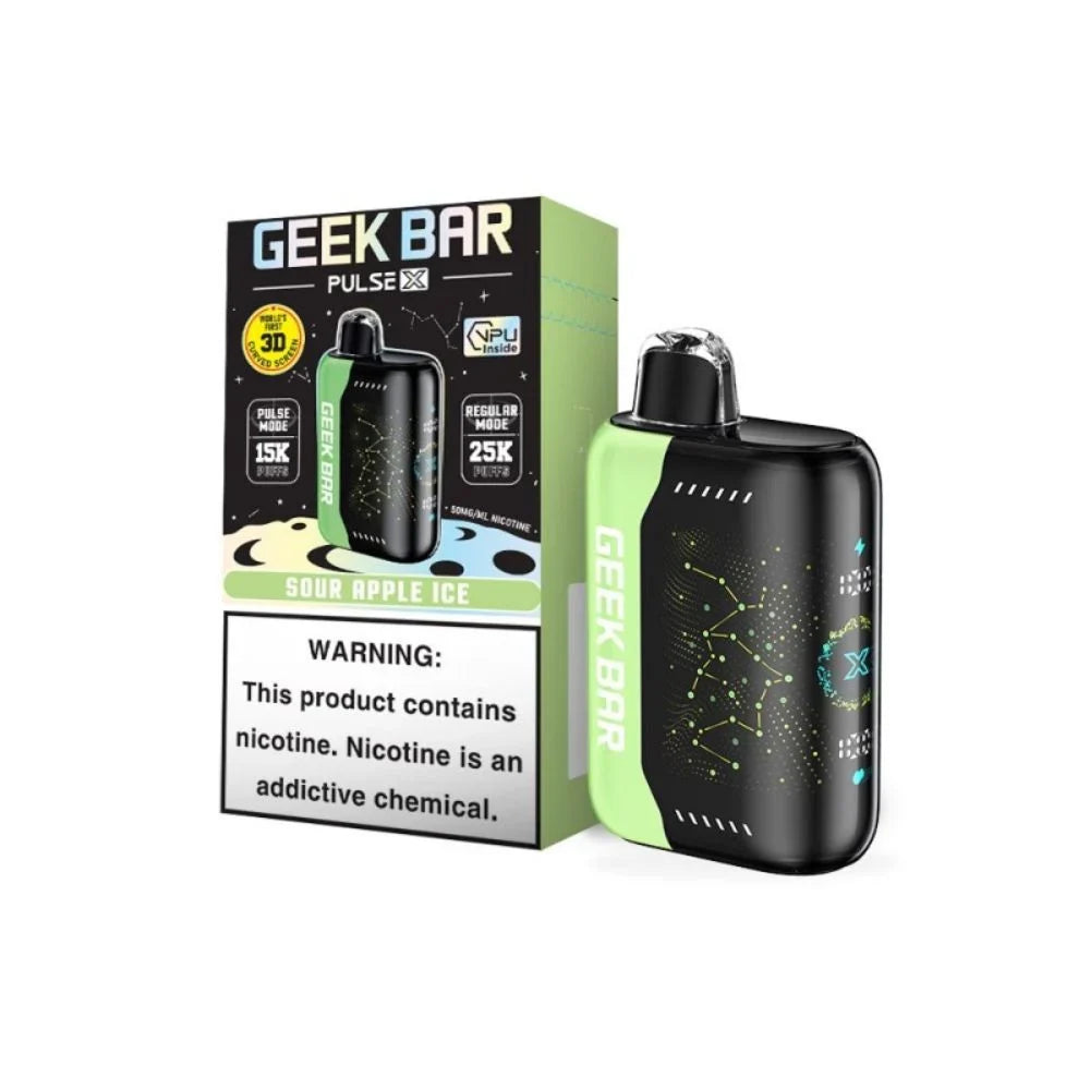 Sour Apple Ice Geek Bar Pulse X 25000 - Vape.LLC