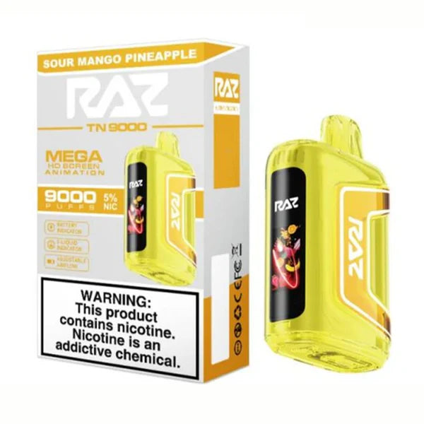 Sour Mango Pineapple Raz TN9000 - Vape.LLC