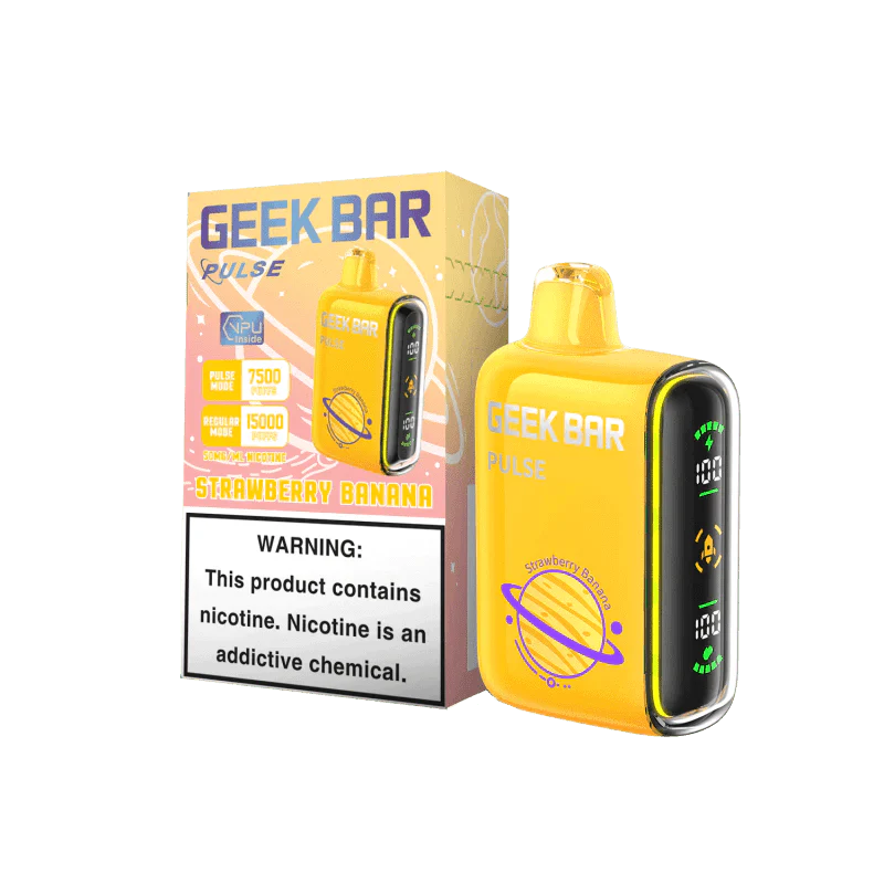 Strawberry Banana Geek Bar Pulse 15000 - Vape.LLC