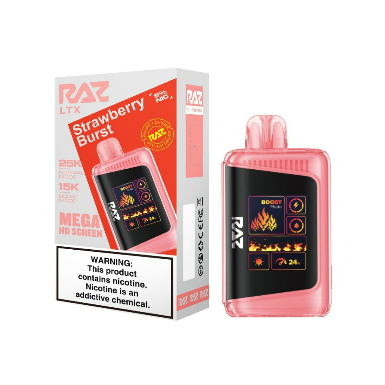 Strawberry Burst Raz LTX 25K - Vape.LLC