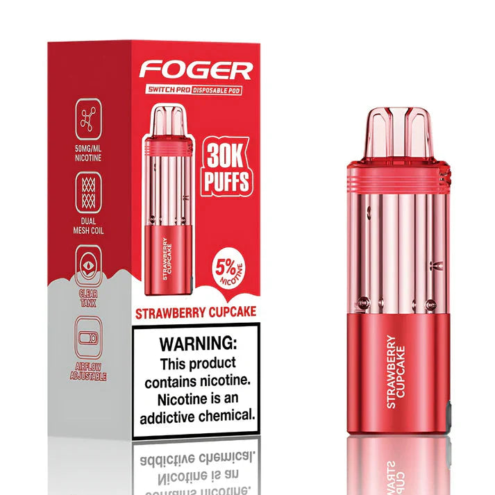 Strawberry Cupcake Foger Switch Pro 30K Pod - Vape.LLC