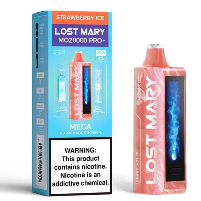 Strawberry Ice Lost Mary MO20000 Pro - Vape.LLC