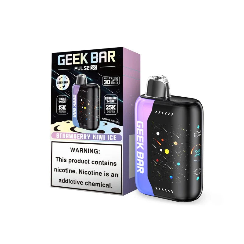 Strawberry Kiwi Ice Geek Bar Pulse X 25000 - Vape.LLC