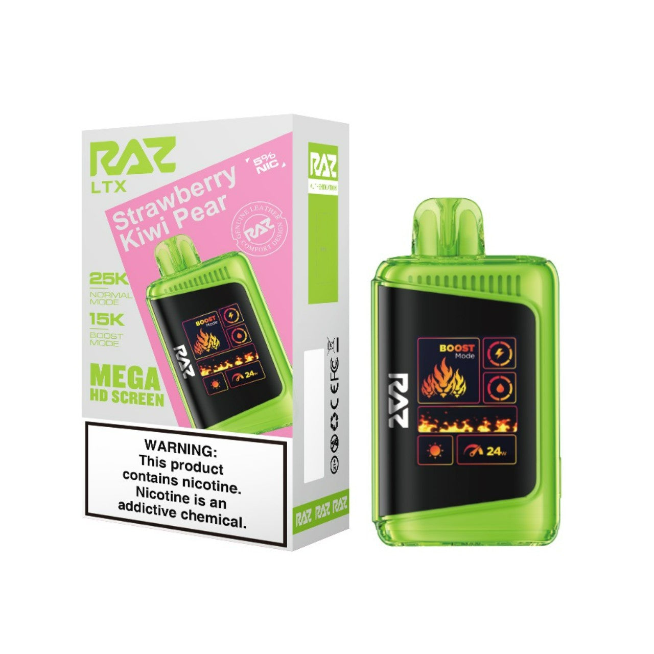 Strawberry Kiwi Pear Raz LTX 25K - Vape.LLC