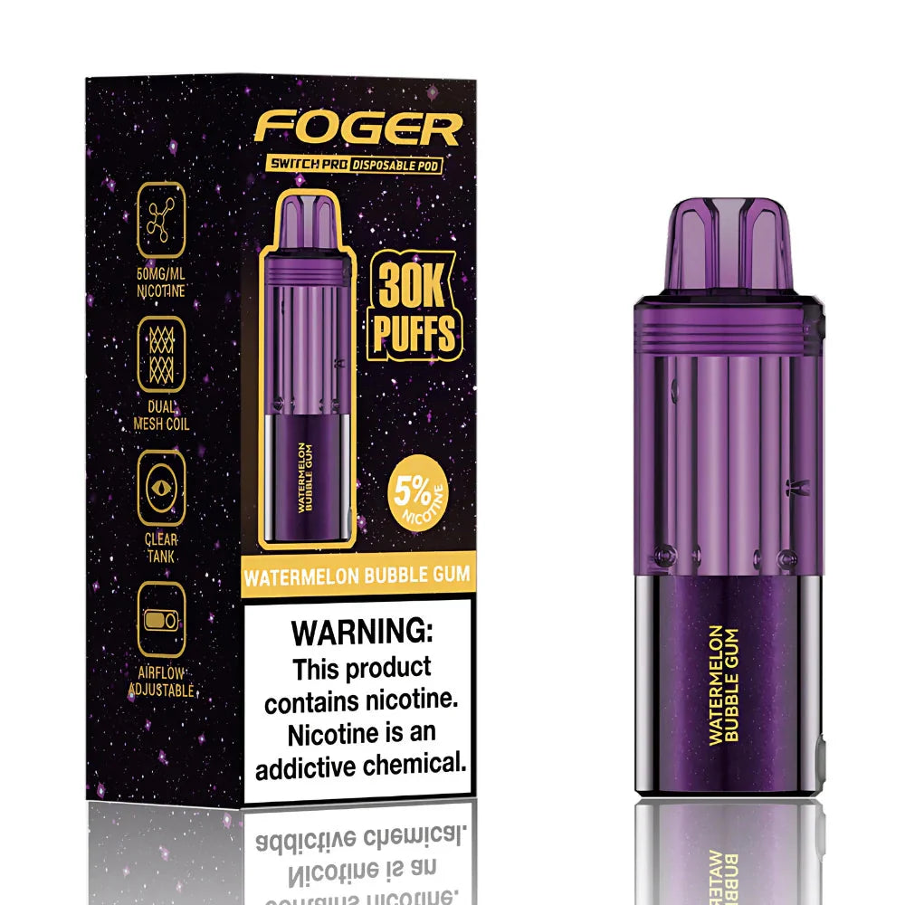 Watermelon Bubble Gum Foger Switch Pro 30K Pod - Vape.LLC