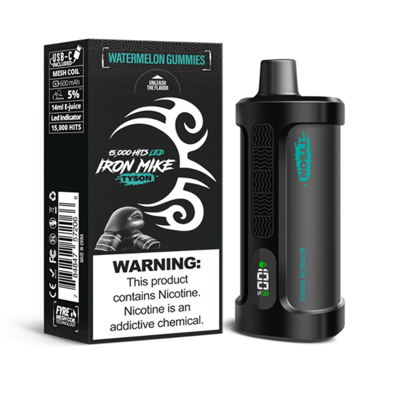 Watermelon Gummies Tyson 2.0 Iron Mike - Vape.LLC