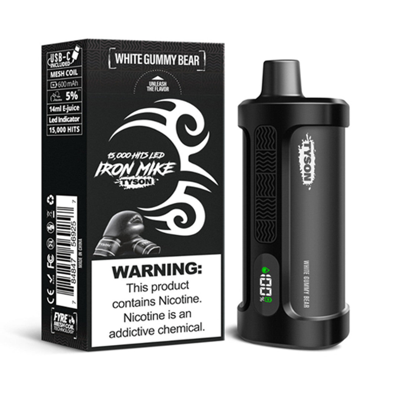 White Gummy Bear Tyson 2.0 Iron Mike - Vape.LLC
