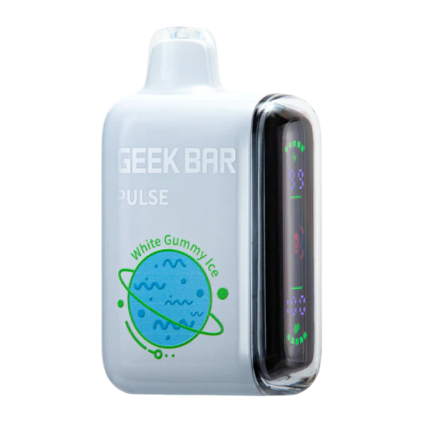 White Gummy Ice Geek Bar Pulse 15000 - Vape.LLC