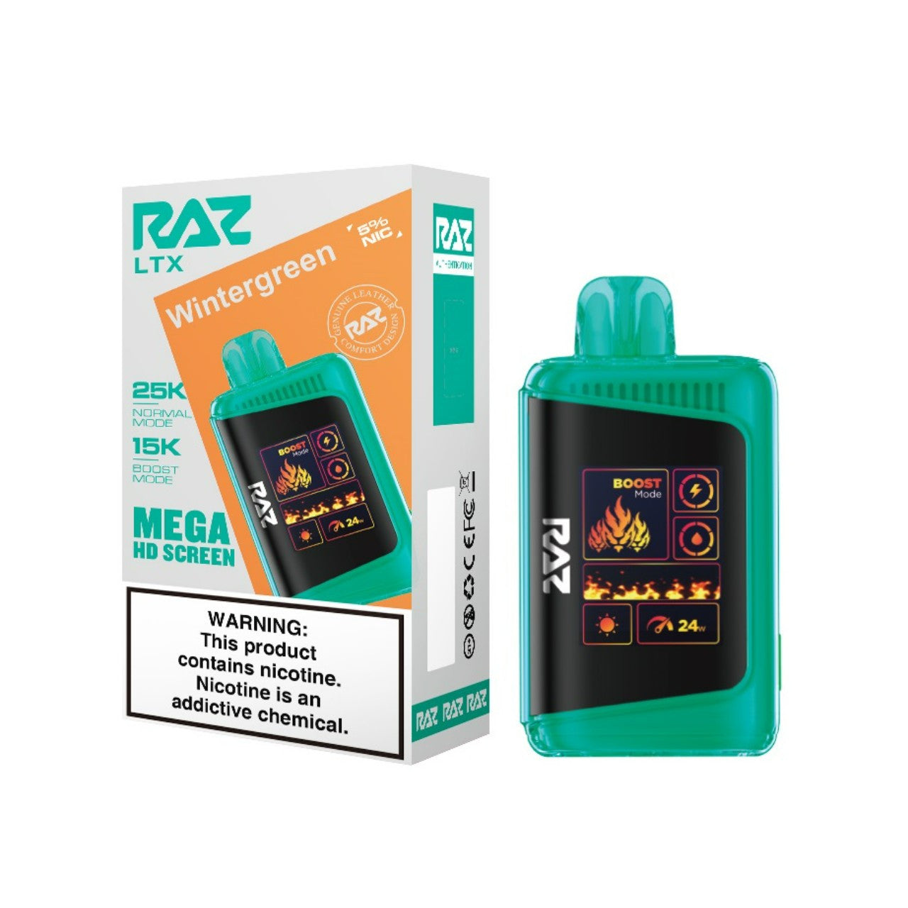 Wintergreen Raz LTX 25K - Vape.LLC