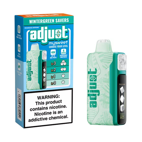 Wintergreen Savers Adjust MySweet 40K - Vape.LLC